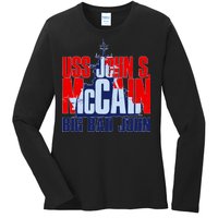 USS John S. McCain Big Bad John Ladies Long Sleeve Shirt