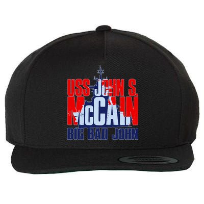 USS John S. McCain Big Bad John Wool Snapback Cap