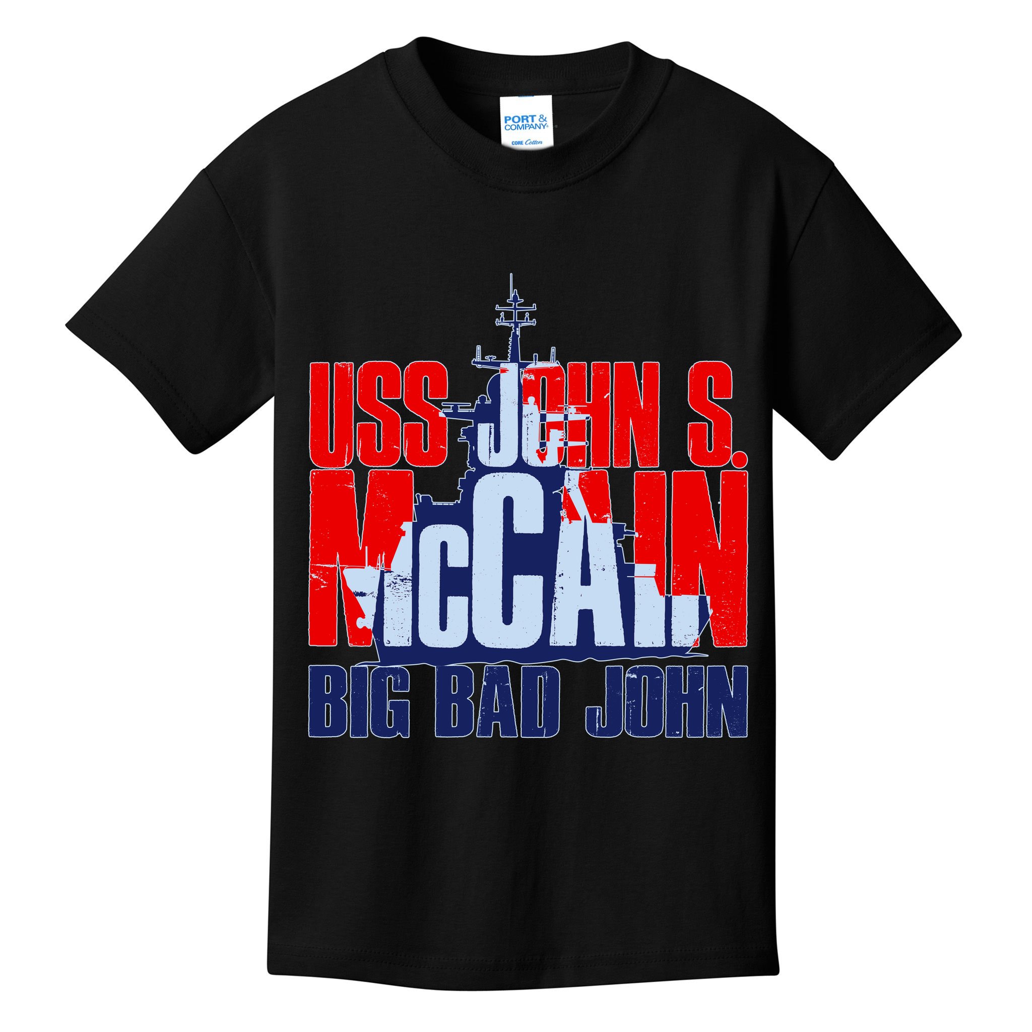 USS John S. McCain Big Bad John Kids T-Shirt