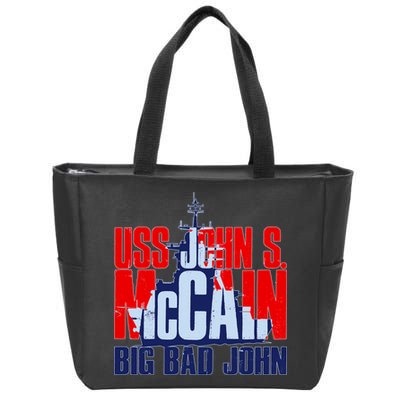USS John S. McCain Big Bad John Zip Tote Bag