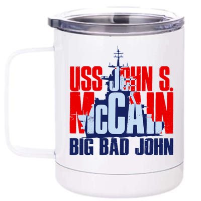 USS John S. McCain Big Bad John 12 oz Stainless Steel Tumbler Cup