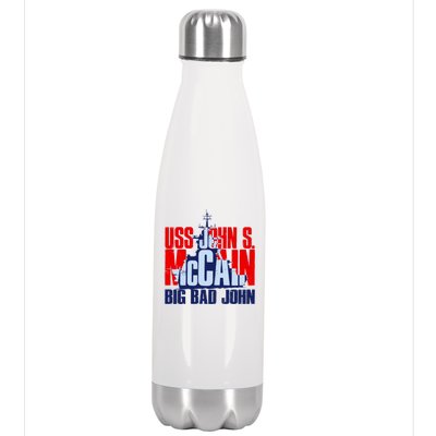 USS John S. McCain Big Bad John Stainless Steel Insulated Water Bottle