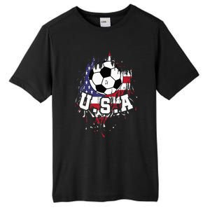 United States Soccer American Football USA Futbol Tall Fusion ChromaSoft Performance T-Shirt