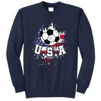 United States Soccer American Football USA Futbol Tall Sweatshirt