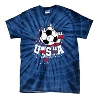 United States Soccer American Football USA Futbol Tie-Dye T-Shirt