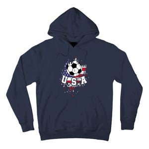 United States Soccer American Football USA Futbol Tall Hoodie