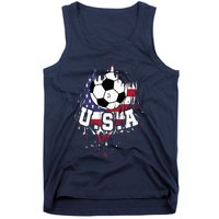 United States Soccer American Football USA Futbol Tank Top