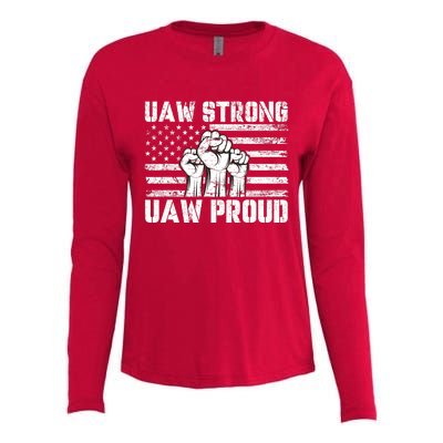 UAW Strong Solidarity UAW Proud Union UAW Laborer Worker Womens Cotton Relaxed Long Sleeve T-Shirt