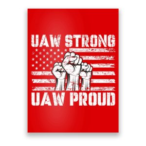 UAW Strong Solidarity UAW Proud Union UAW Laborer Worker Poster