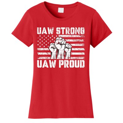 UAW Strong Solidarity UAW Proud Union UAW Laborer Worker Women's T-Shirt