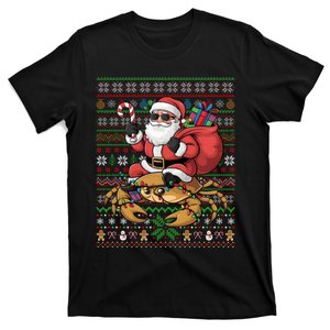 Ugly Style Santa Riding Carb Christmas Xmas Lights T-Shirt