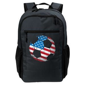 United States Soccer Ball Flag Jersey Gift Usa Football Daily Commute Backpack