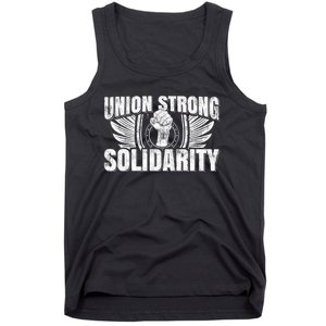 Union Strong Solidarity UAW Worker Laborer Tank Top