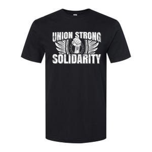 Union Strong Solidarity UAW Worker Laborer Softstyle CVC T-Shirt