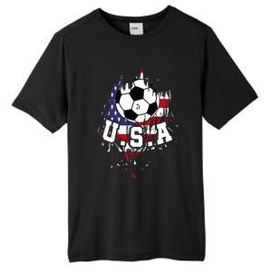 United States Soccer American Football Usa Futbol Tall Fusion ChromaSoft Performance T-Shirt