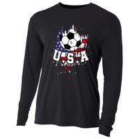 United States Soccer American Football Usa Futbol Cooling Performance Long Sleeve Crew