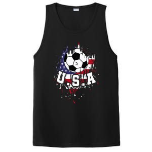 United States Soccer American Football Usa Futbol PosiCharge Competitor Tank