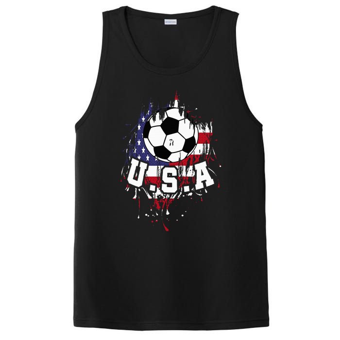 United States Soccer American Football Usa Futbol PosiCharge Competitor Tank