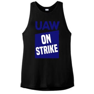 UAW Strong Solidarity UAW Laborer Worker UAW Proud Union Ladies PosiCharge Tri-Blend Wicking Tank