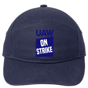 UAW Strong Solidarity UAW Laborer Worker UAW Proud Union 7-Panel Snapback Hat