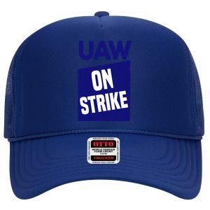 UAW Strong Solidarity UAW Laborer Worker UAW Proud Union High Crown Mesh Back Trucker Hat