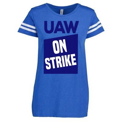 UAW Strong Solidarity UAW Laborer Worker UAW Proud Union Enza Ladies Jersey Football T-Shirt