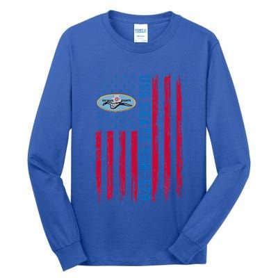 Uss Skate Ssn578 American Flag Submarine Tall Long Sleeve T-Shirt