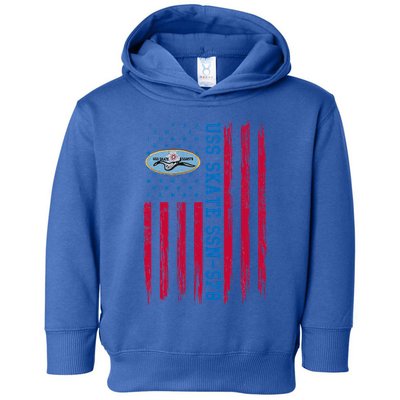 Uss Skate Ssn578 American Flag Submarine Toddler Hoodie