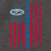Uss Skate Ssn578 American Flag Submarine Vector Backpack