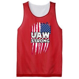 UAW Strong Solidarity UAW Laborer Worker UAW Proud Union America Flag Mesh Reversible Basketball Jersey Tank