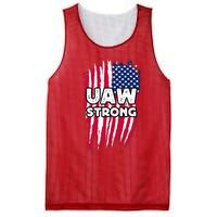 UAW Strong Solidarity UAW Laborer Worker UAW Proud Union America Flag Mesh Reversible Basketball Jersey Tank