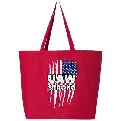 UAW Strong Solidarity UAW Laborer Worker UAW Proud Union America Flag 25L Jumbo Tote