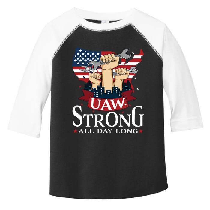 UAW Strong Solidarity UAW Proud Union UAW Laborer Worker Toddler Fine Jersey T-Shirt