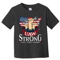 UAW Strong Solidarity UAW Proud Union UAW Laborer Worker Toddler T-Shirt