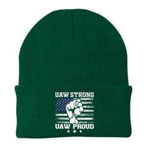 UAW Strong Solidarity UAW Proud Union UAW Laborer Worker UAW Strike Knit Cap Winter Beanie