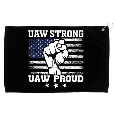 UAW Strong Solidarity UAW Proud Union UAW Laborer Worker UAW Strike Grommeted Golf Towel