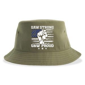 UAW Strong Solidarity UAW Proud Union UAW Laborer Worker UAW Strike Sustainable Bucket Hat