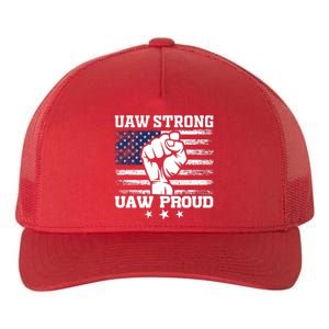 UAW Strong Solidarity UAW Proud Union UAW Laborer Worker UAW Strike Yupoong Adult 5-Panel Trucker Hat