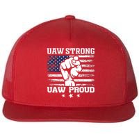 UAW Strong Solidarity UAW Proud Union UAW Laborer Worker UAW Strike Flat Bill Trucker Hat