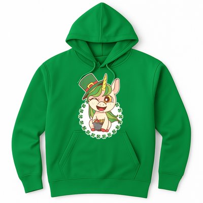 Unicorn Shamrock St Patrick's Day Hoodie