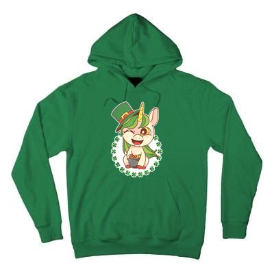 Unicorn Shamrock St Patrick's Day Tall Hoodie