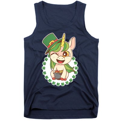 Unicorn Shamrock St Patrick's Day Tank Top