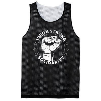 Union Strong Solidarity Fist Workers Rights Us Union Fan Mesh Reversible Basketball Jersey Tank