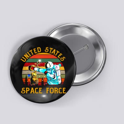 United States Space Force Vintage Funny Button