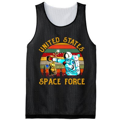 United States Space Force Vintage Funny Mesh Reversible Basketball Jersey Tank