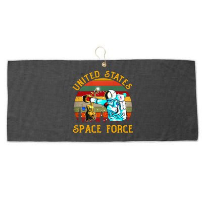 United States Space Force Vintage Funny Large Microfiber Waffle Golf Towel