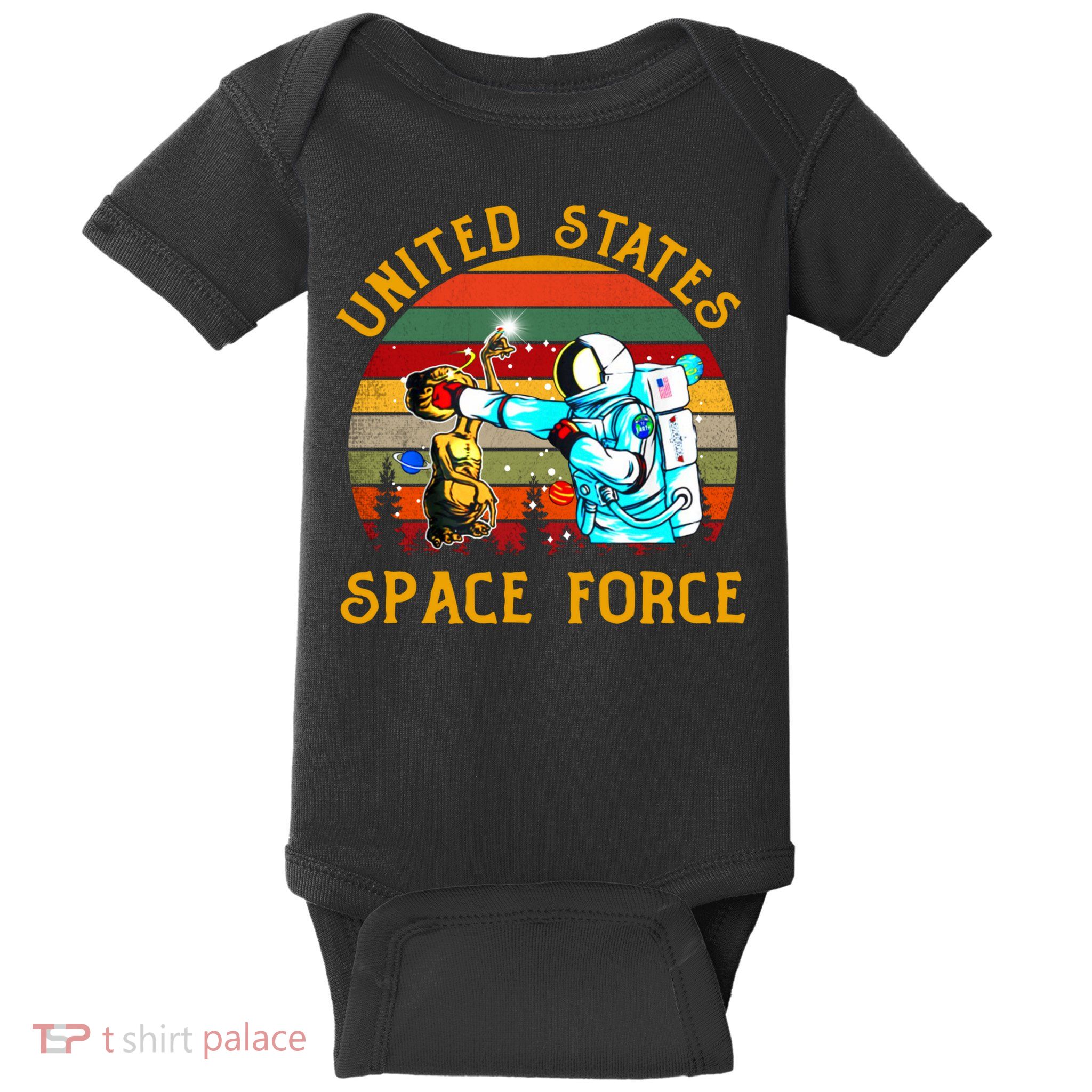 United States Space Force Vintage Funny Baby Bodysuit