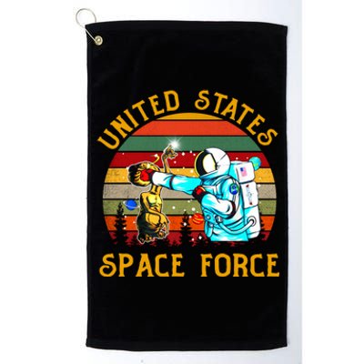 United States Space Force Vintage Funny Platinum Collection Golf Towel