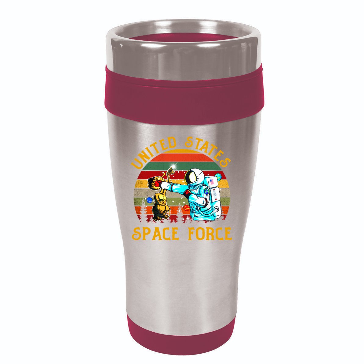 United States Space Force Vintage Funny 16oz Travel Tumbler