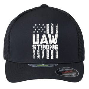 UAW Strong Solidarity UAW Proud Union UAW Laborer Worker Flexfit Unipanel Trucker Cap